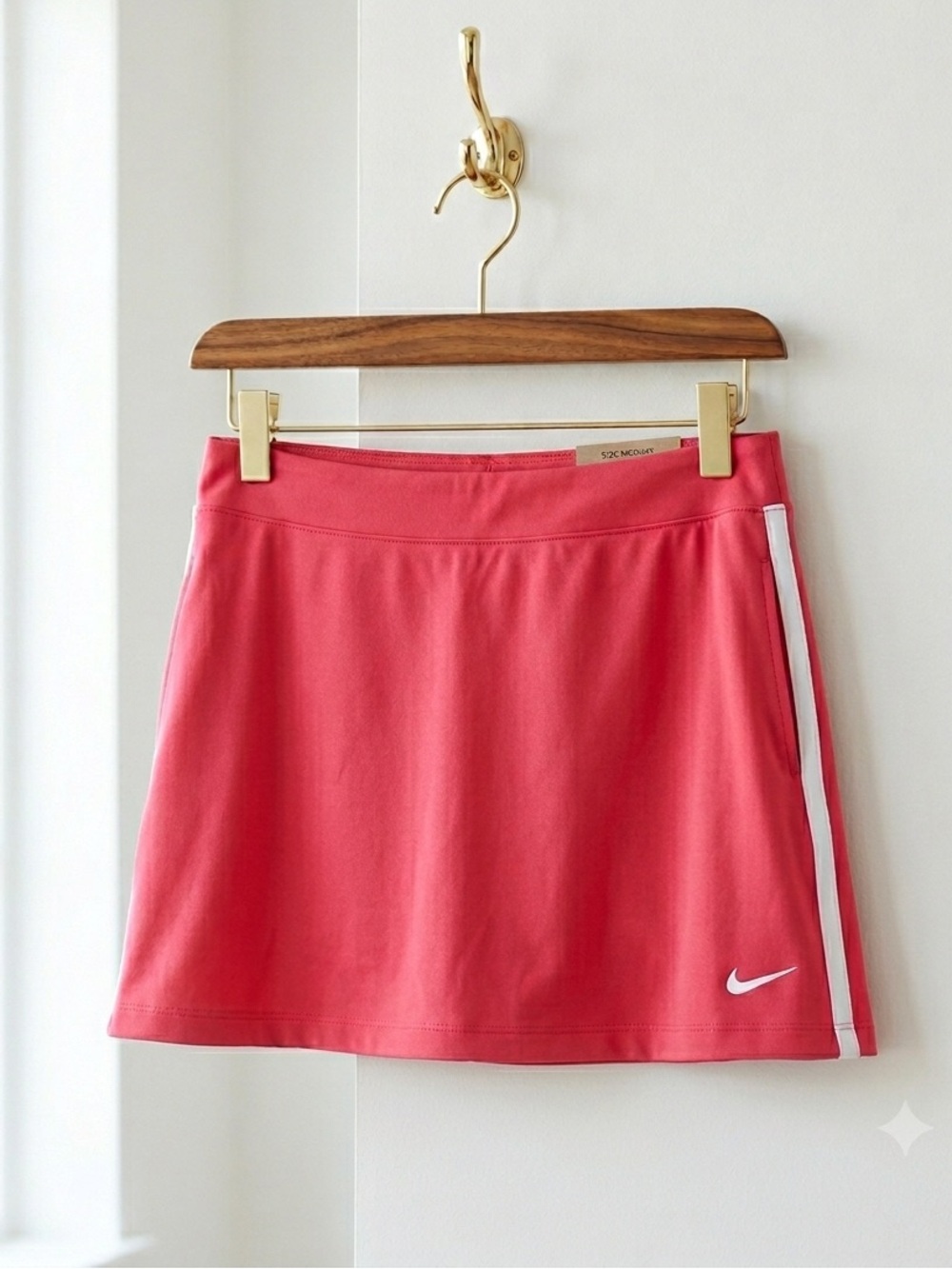 Nike Dri-FIT Pro-Am Golf Skort Watermelon Pink Built-In Shorts Size Medium